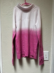 Ivivva by Lululemon Girls Sweater sz Size 14 Long Sleeve Tunic Mock Neck Pink - Picture 1 of 7