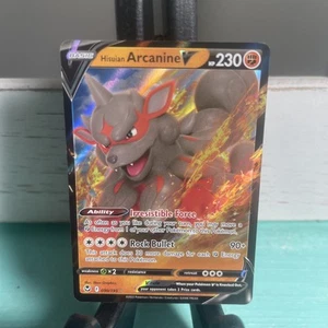 Pokémon TCG Hisuian Arcanine V Sword & Shield - Silver Tempest 090/195 Holo - Picture 1 of 8