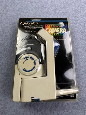 Plancha de viaje Norelco de colección doble voltaje pulverizador vapor TI70P BONUS cámara compacta Foto 1 de 4