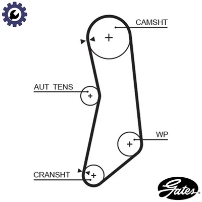 TIMING BELT 5627XS FOR ZASTAVA ALFA ROMEO FIAT FIORINO/Box/Body/MPV ALBEA 500 - Image 1 of 4