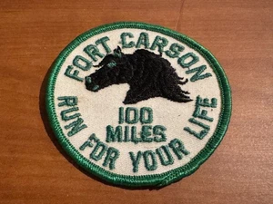 1960’s US Army Fort Carson 100 Miles “Run for Your Life” Patch - Picture 1 of 1
