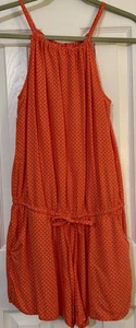 Old Navy Gr. S Strampler Shorts Gummibund orange ärmellos Spaghettiträger - Bild 1 von 8