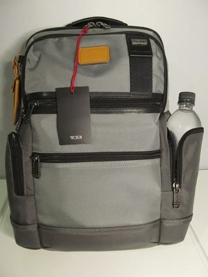 Mochila TUMI Parrish-15" Bolsillo para Laptop, Negro, Gris, Acentos de Cuero Sillín-NUEVO CON ETIQUETAS Foto 1 de 4