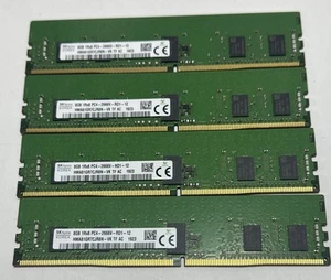 32GB SK Hynix 4 x 8GB 1Rx8 PC4-2666V-RD1-12 ECC REG Server RAM HMA81GR7CJR8N-VK - Picture 1 of 2