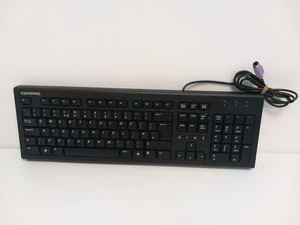 Compaq 5189-0487 Wired PS/2 Type  UK Layout PC Computer Keyboard Qwerty - Picture 1 of 7