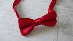 Childrens infant toddler boys red christmas outfit bow Tie photo prop wedding - Picture 1 of 1