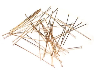 20 GOLD FILLED 12k 1.5 INCH HEAD PINS 26 G. ~very lite - Picture 1 of 1