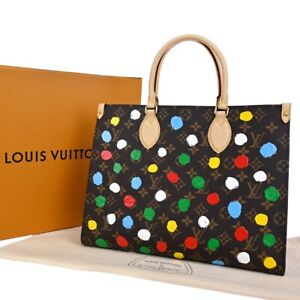 LOUIS VUITTON LV × YK OnTheGo MM Hand Bag Monogram 3D Dots Brown M46379 716LC210