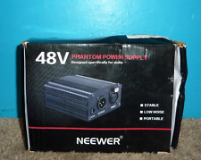 Neewer 48V Phantom Power Supply for Microphones NOS Free Shipping