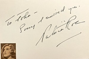 PATRICIA ROC Autograph SIGNED 4x6 CARD The Wicked Lady The Perfect Woman VERZI 