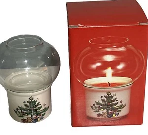 Nikko Vintage Happy Holidays Mini Kerzenlampe in Box Made Japan Baum Geschenke - Bild 1 von 7