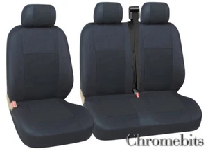 Pour Mitsubishi Canter Fuso L300 Siège Housses Noir Qualité Tissu 2+1 - Imagen 1 de 2