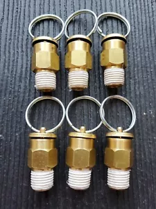 (paquete de 6) Viat 301-010-01N Instrumentos 1/4 Válvula de alivio de presión Lote de 10 psi - Imagen 1 de 2