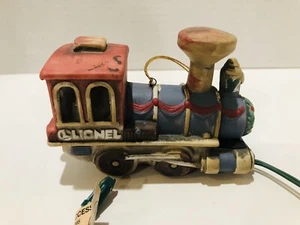 Vintage Lionel Locomotive Train Porcelain Light Up Christmas Ornament - Picture 1 of 6