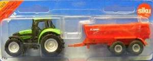 Siku 1632 Deutz Agrotron Tractor w/Halfpipe Trailer 1/64 S Diecast / Plastic New - Picture 1 of 1