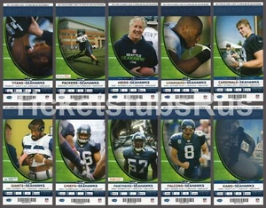 2010 NFL SEATTLE SEAHAWKS Season Ticket Stubs - Full Unused MINT!!! - Picture 1 of 10