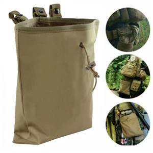 Tactical Molle Dump Pouch Drawstring Magazine Dump Bag Utility Belt Ammo Pouch - Picture 1 of 9