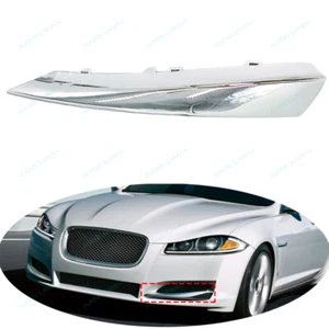 Front Bumper Grille Cover Molding Trim l Fit For Jaguar XF 2012-2015,Chrome,Left - Picture 1 of 5