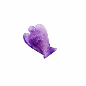 Amethyst Crystal Guardian Angel Figurine Keepsake Wellness Gifts Healing Stones - Picture 1 of 6