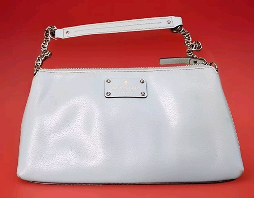 Borsa Kate Spade in pelle verde menta con parte catena argento