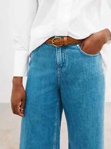 Sianne Skinny Plaited Leather Belt, Tan Size S John Lewis RRP £26.00 CA1292 - Picture 1 of 16