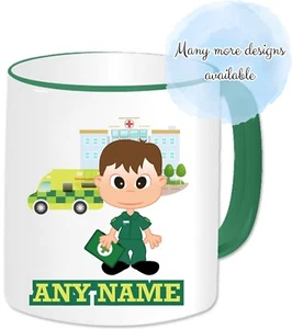 Taza paramédica personalizada regalo para hombres ambulancia servicios de emergencia personal trabajo - Imagen 1 de 37