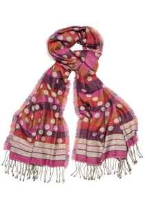Bufanda india de mezcla de algodón/lana Fairtrade - Imagen 1 de 1