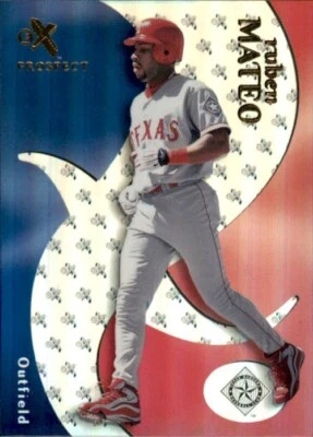 Fleer E-X #79 2000 Rubén Mateo PROS/3499 Texas Rangers béisbol Skybox novato Foto 1 de 2