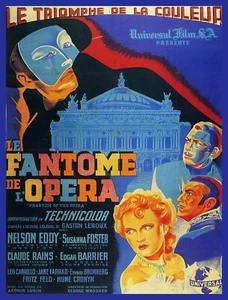 9876.Dekor Poster.Zimmer Haus Wandgestaltung.Phantom der Oper Film auf Französisch - Bild 1 von 1