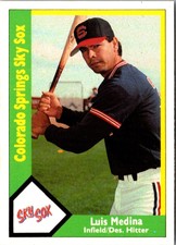 1990 CMC Luis Medina #468 Colorado Springs Sky Sox