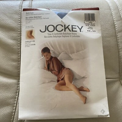 De Colección JOCKEY Para Ella Pantimedias Body Shaper Control Top Negro SM Petite 1996 Mujeres Foto 1 de 4