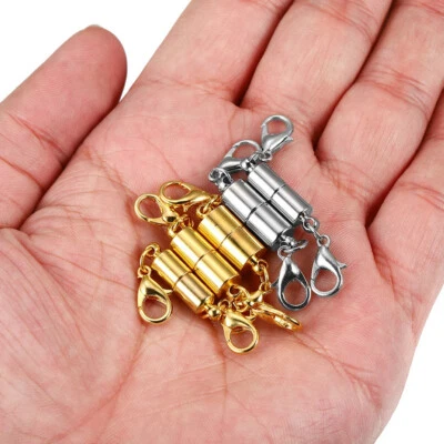 5x Lobster Clasp Magnetic Clasps Hooks Bracelets Necklace Connector DIY Jewelry - Image 1 of 4