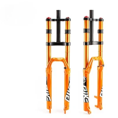 26/27.5/29er Mountain Bicycle Suspension Air Forks Double Shoulder QR Front Fork - Image 1 of 4