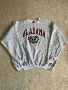 Vintage Alabama Crimson Tide Crewneck Herren XXL grau HANES Baumwolle Sweatshirt - Bild 1 von 5