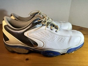 FootJoy Sport Golf Shoes Mens Size 9.5 White Blue - Excellent- Fast Shipping - Picture 1 of 8
