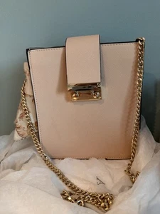 Zara Beige Bag with Gold Chain Strap - Picture 1 of 4