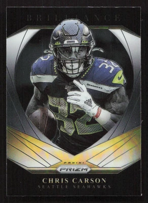 2020 Panini Prizm Chris Carson Brilliance #15 Card - Image 1 of 2