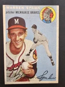 1954 Topps - Warren Spahn #20 - Picture 1 of 11