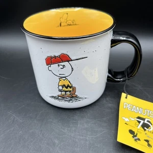 Peanuts Charlie Brown mit Baseballkappe & Snoopy groß Kaffee Tee Becher Tasse NEU - Bild 1 von 9