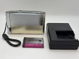 Sony Cyber Shot DSC-T5 5.1MP 3x Compact Digital Camera Gold From Japan /Exc+++ - Picture 1 of 7