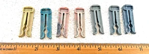 7 VTG Columbus Plastic Prod ZIPPO Clothes Pins Pat Pending USA - Picture 1 of 4
