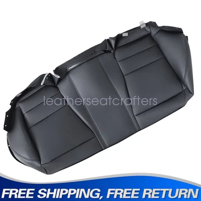Cubierta de asiento de cuero de repuesto para Honda Accord 2008-2012 banco trasero inferior negro Foto 1 de 4