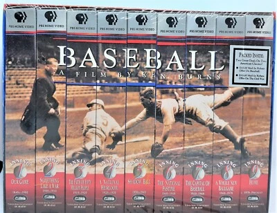 Baseball: A Film by Ken Burns - Nine Inning Boxed Set (VHS, 1997, 9-Tape Set) - Image 1 of 4