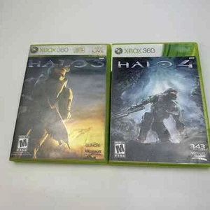 Halo 3 Halo 4 Xbox 360 Lot of 2 Games Bundle - Picture 1 of 6