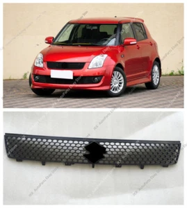 1pc Black Front Bumper Upper Grille Vent Hole Grill j For Suzuki Swift 2005-2008 - Picture 1 of 6