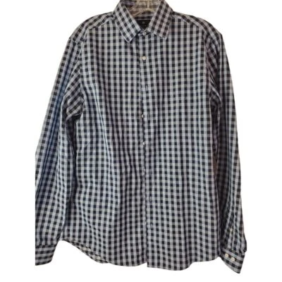 Camisa de vestir Ben Sherman para hombre a cuadros a medida azul talla 15-15,5 M usada en excelente estado Foto 1 de 4