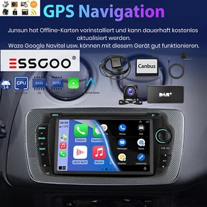 DAB+ Für Seat Ibiza IV 6J 2009-2013 Android 14 Carplay Autoradio GPS Nav RDS Kam - Bild 1 von 14