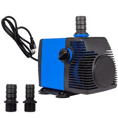 AQUAD Fish Tank Aquarium 800 GPH Submersible Powerhead Water Pump 15' Plug