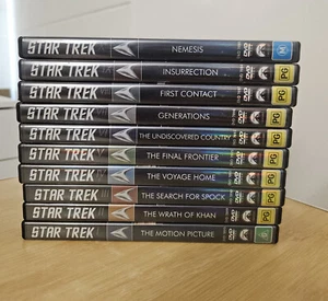 Star Trek Movie Collection DVD Set Bundle 1-10 Original Films Remastered PAL R4 - Picture 1 of 5