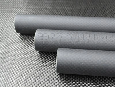 3k Carbon Fiber Tube OD 28MM x ID 25mm 26mm x Length 500mm (Roll Wrapped) Fibre - Image 1 of 3